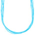 Sterling Silver 5-Strand Turquoise Heishi Bead Necklace RX113221